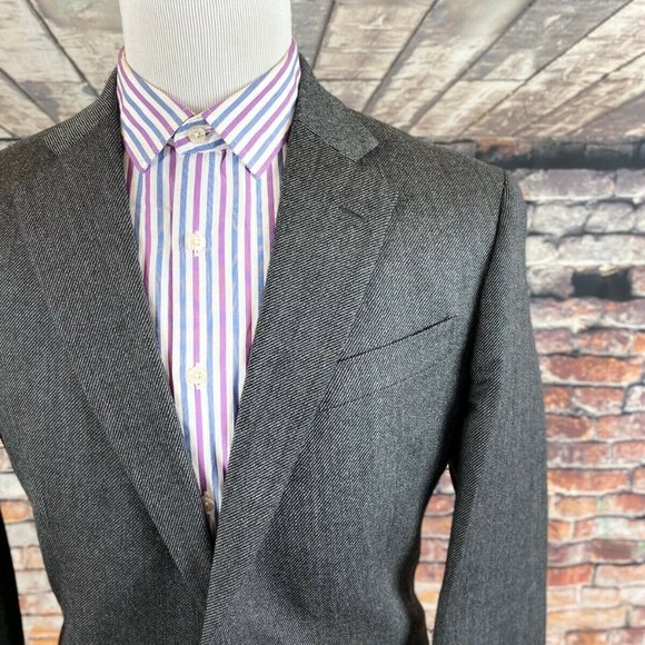 Stafford Signature Classic Fit Grey Tweed Blazer - Picture 2 of 7